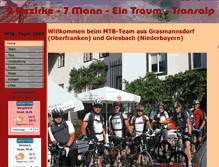 Tablet Screenshot of mtbteam2009.de